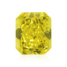 Yellow Diamond - 1.11ct Natural Loose Fancy Vivid Yellow Canary GIA VS2 Radiant - £14,050.78 GBP