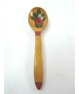 Floral Wooden Spoon Vintage Japan Russia 31947 Wood Decorative - £9.45 GBP