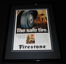 1968 Firestone Safe Tires 11x14 Framed ORIGINAL Vintage Advertisement - $44.54