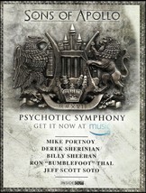 Sons of Apollo Psychotic Symphony  2018 ad Billy Sheehan Bumblefoot Mike Portnoy - £3.59 GBP