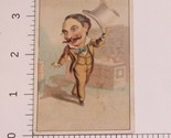 Victorian Trade Card Man with Big Top Hat and Mustache VTC 4 - £5.44 GBP
