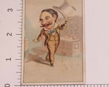 Victorian Trade Card Man with Big Top Hat and Mustache VTC 4 - $6.92