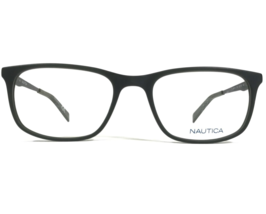 Nautica Eyeglasses Frames N8124 316 Grey Matte Dark Green Square 55-19-140 - $58.69