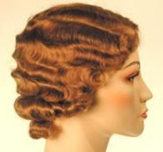 Flapper Wigs / 1930&#39;s Fingerwave Fluff Skin Part Wig / 1920&#39;s - 1930&#39;s - £33.62 GBP