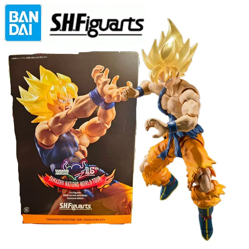 Bandai Shf Dragon Ball Z Super Saiyan Son Goku Exclusive Edition Model Kit Pvc - £210.67 GBP