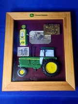 John Deere Wall Hanging Shadow Box by Enesco 14x12&quot; Tractor Pump Postcar... - £51.49 GBP