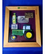 John Deere Wall Hanging Shadow Box by Enesco 14x12&quot; Tractor Pump Postcar... - £51.47 GBP