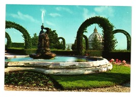 Vatican Gardens Postcard 1971 Vintage Vacation Tourist Religion Holy Rome Italy - £8.81 GBP