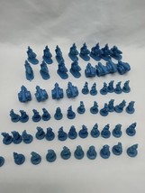 Set Of (60) 1993 Risk Blue Board Game Player Pieces - $9.89