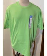 Adult T-Shirt 2XL Lime Gildan Cotton Plain Solid Short Sleeve G5000 - £6.65 GBP