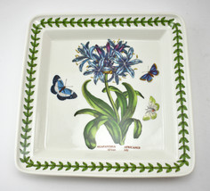 Portmeirion Botanic Garden Agapanthus Africanus African Lily 8&quot; Square Plate - £18.63 GBP