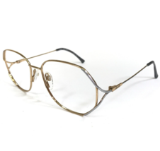 Silhouette Eyeglasses Frames M 6251 780 V 6056 Silver Gold Round 55-16-130 - $37.19
