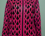 Pink leather leaf jacket women design 05 genuine short zip up light lightweight 1 thumb155 crop
