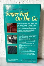 Sewing With Nancy Serger Feet On The Go VHS Tape 1991 Nancy Zieman 60 Min Video - £9.07 GBP