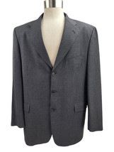 Neiman Marcus Designer Collection 100% Wool Dark Gray 44L Men&#39;s L Suit Coat - £40.67 GBP