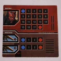 Replacement Star Wars Epic Duels Character Card Darth Maul &amp; Battle Droi... - $12.38