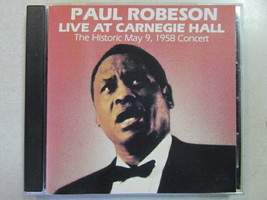 Paul Robeson Live At Carnegie Hall The Historic May 9, 1958 Concert Vanguard Cd - £3.10 GBP