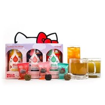 Hello Kitty Organic Tea Drops Gift Set Matcha Apple Pie English Tea Bombs Food - £66.84 GBP