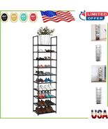 Compact 10-Tier Shoe Rack - Free-Standing Organizer for Classic Home Styles - €22,76 EUR