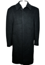 Jos A Bank Over Coat Men&#39;s 38R Medium Black 100% Cashmere Quiet Luxury - MD - £91.70 GBP