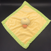 Tiddliwinks Lovey Duck Security Blanket Plush Yellow Green - £7.91 GBP