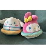 Squishmallows 6.5&quot; Hello Kitty My Melody Cinnamoroll With Pool Float NWT... - $24.99