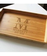 Bamboo Serving Tray with handles - $29.99