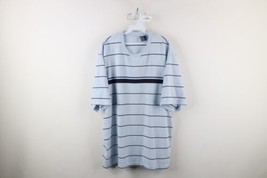 Vtg 90s Streetwear Mens 3XL Distressed Striped Color Block Short Sleeve T-Shirt - £31.10 GBP