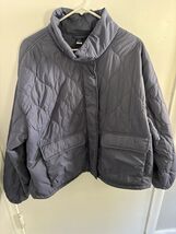 Old Navy Woman Jacket Packable Periwinkle Blue Sz Large Tall - $16.99