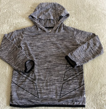 Xersion Boys Gray Black Hooded Long Sleeve Athletic Shirt XXS 4-5 - £5.09 GBP