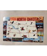 Vintage Post Card - Greeting From North Dakota Tourist Spots - Scenic Art - $20.42 CAD