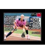 Inspirational Jennie Finch Softball Quote Poster Print Motivation Wall A... - $22.99+