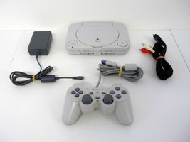 Sony PlayStation PS1 Slim Console Authentic OEM Model #SCPH-101 Bundle C... - $89.09