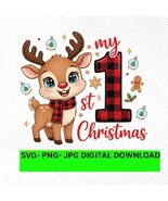 Baby My First Christmas PNG: holiday art (Digital Download) - $2.95