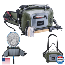Goture Waterproof Fishing Waist Pack, IPX8 840D TPU Large Tackle Bag wit... - $77.05