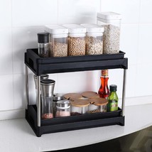 Black Cabinet Organizers: Pull Out Storage Drawers with 2 Hooks - $49.99