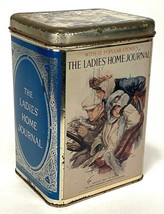 Vintage The Ladies Home Journal Tin Canister w Lid - 6x5x9&quot; - $14.95