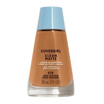 COVERGIRL Clean Matte Liquid Foundation, Deep Golden 570, Pack of 1 - $180.08 MXN