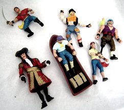 Vtg 1991 Peter Pan Movie Hook Action Figures Captain Hook &amp; Pirates lot of 6  - £15.43 GBP