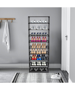 Stainless Steel Shoe Rack - Stackable, Holds 50 Pairs, Sleek Storage Sol... - $570.01 MXN