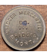 Bridger, Montana MT Bridger Mercantile Co. Good For 10¢ Trade Token - £14.80 GBP