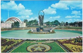 Ontario Postcard Toronto Canadian National Exhibition Shriners Monument Fountain - £2.36 GBP