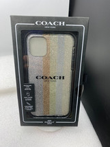 Coach New York iPhone 11 Pro Max Protective Case Cover  - Neutral Silver Glitter - £5.42 GBP