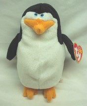 TY Beanie Baby Madagascar Penguins SKIPPER PENGUIN 6&quot; Plush STUFFED ANIM... - £15.64 GBP