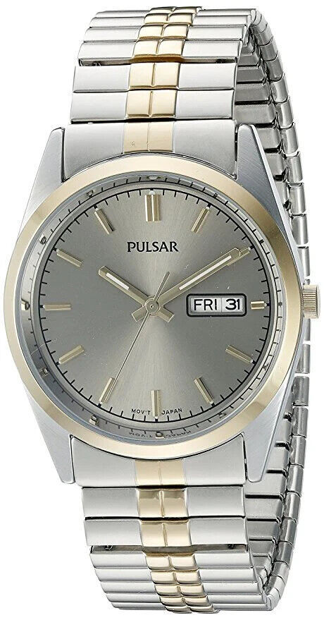 Pulsar Men&#39;s PXF308 Expansion Band Analog Display Japanese Quartz Two To... - $49.50
