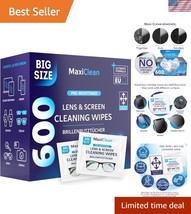 Pre-Moistened Screen &amp; Lens Cleaner Wipes – 600 Individually Wrapped for... - $40.50