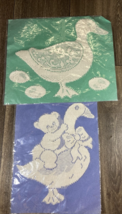 Vintage Lace Decorations Goose with Teddy Bear/Duck - $9.99