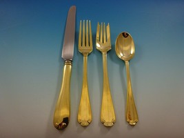 Flemish Gold by Tiffany and Co. Sterling Silver Flatware Set Service Vermeil - £2,562.65 GBP