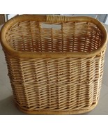 Vintage Woven Bamboo Magazine Basket - VGC - STYLISH USEFUL ITEM - Space... - $39.59