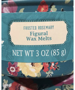 2 Tins-Pioneer Woman Frosted Rosemary Figural Wax Melts 3.0 Oz-10 pieces... - $179.16 MXN